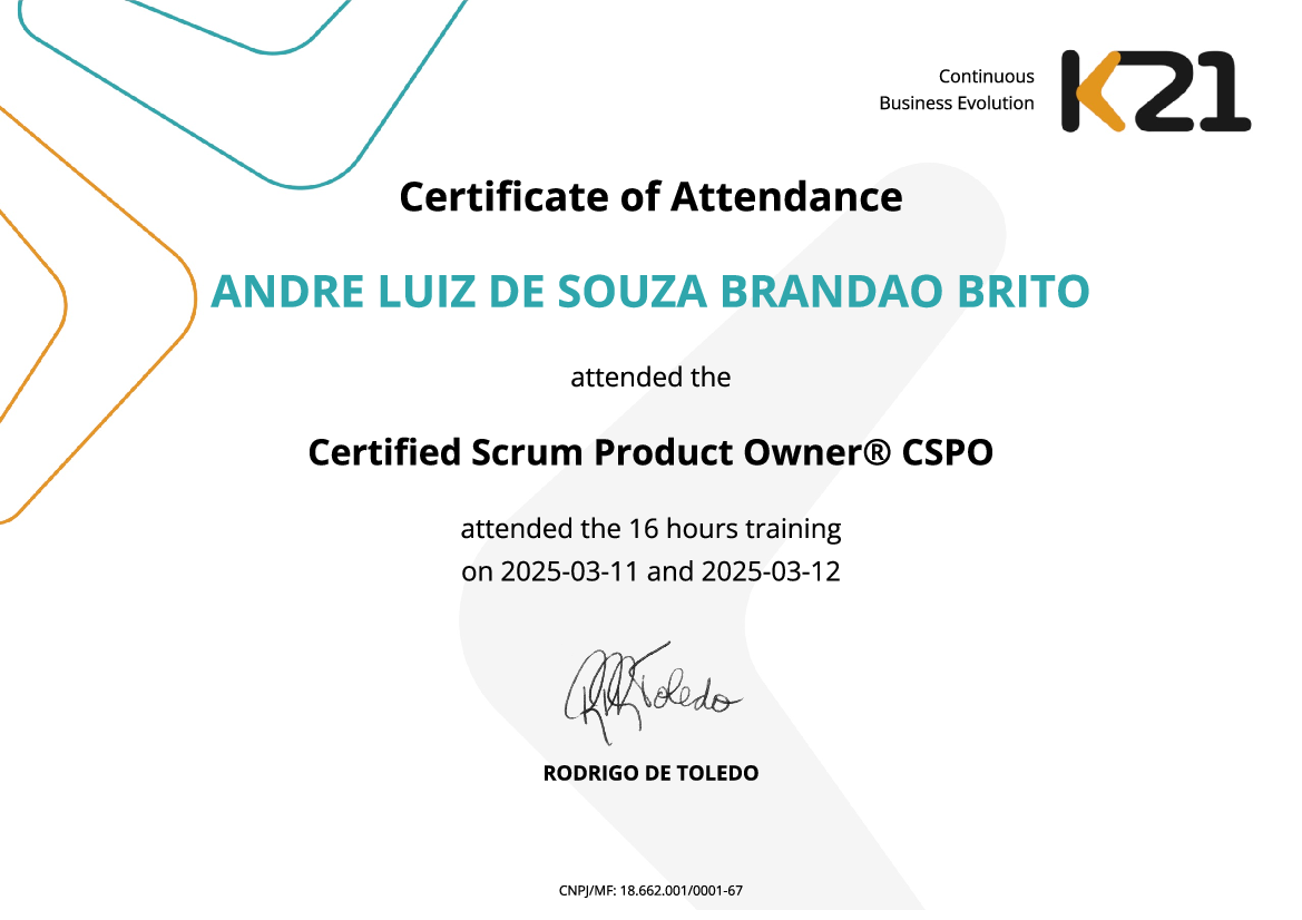 Certificado K21